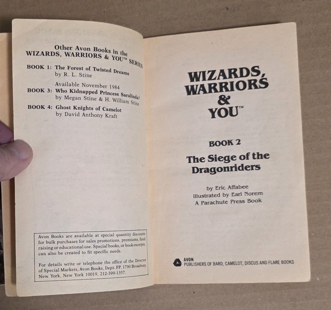 Wizards, Warriors & You – Books 1 & 2 – R. L. Stine & Eric Affabee