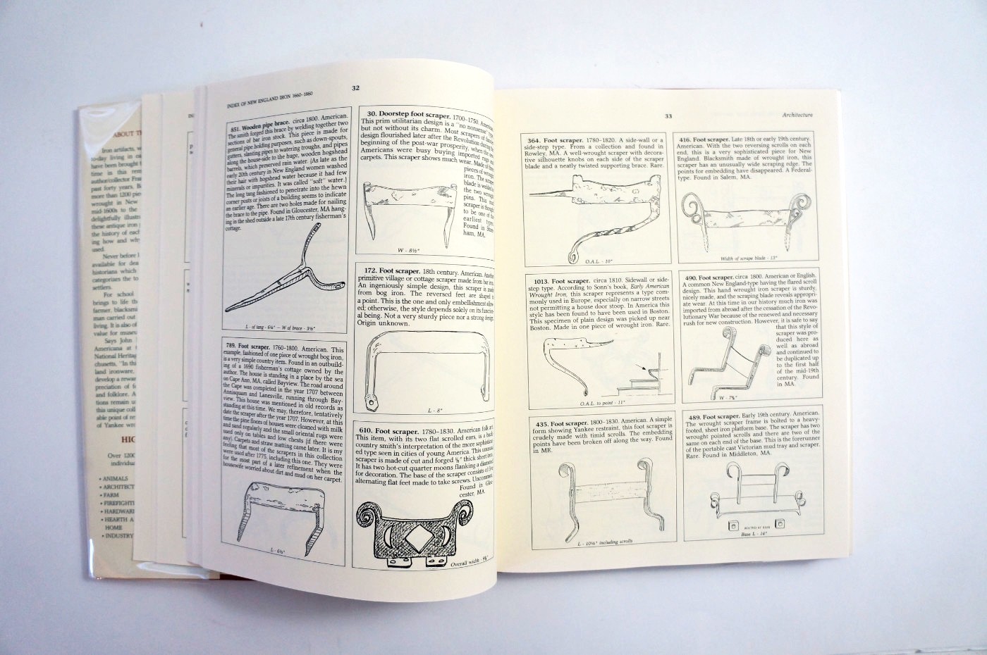 Hooks, Rings & Other Things: New England Iron 1660-1860 by Frank Barnes HC 1988