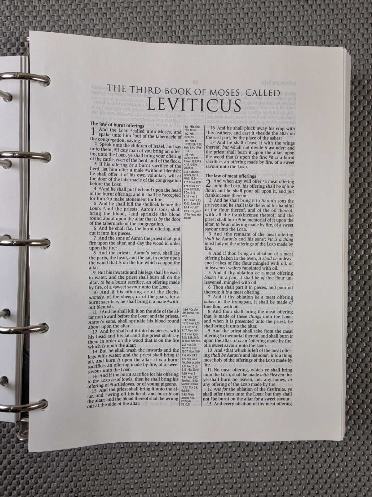 King James Version Holy Bible Hendrickson Publishers 2006 5 Ring Binder