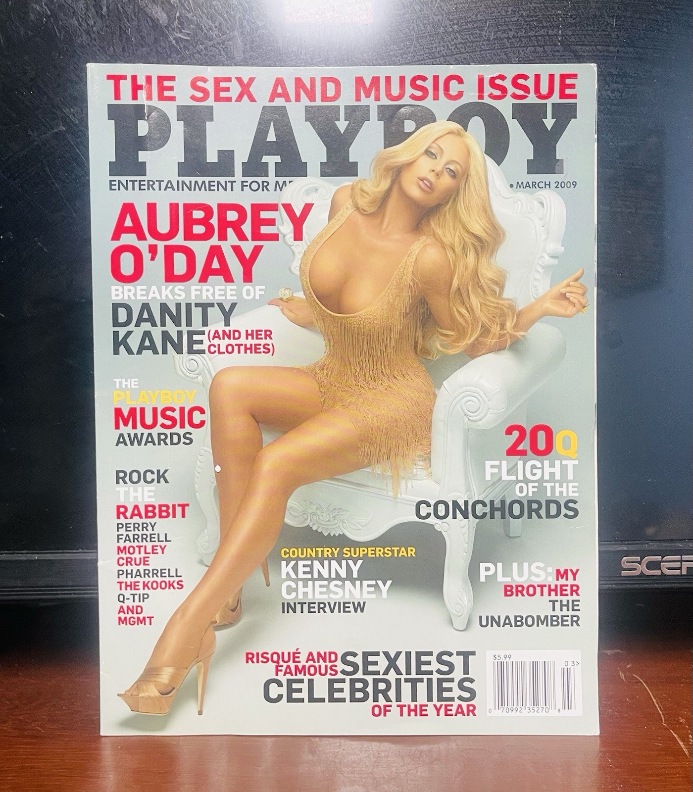 Playboy Magazine March 2009 Aubrey O’Day Cover Sex and Music Issue. Used.