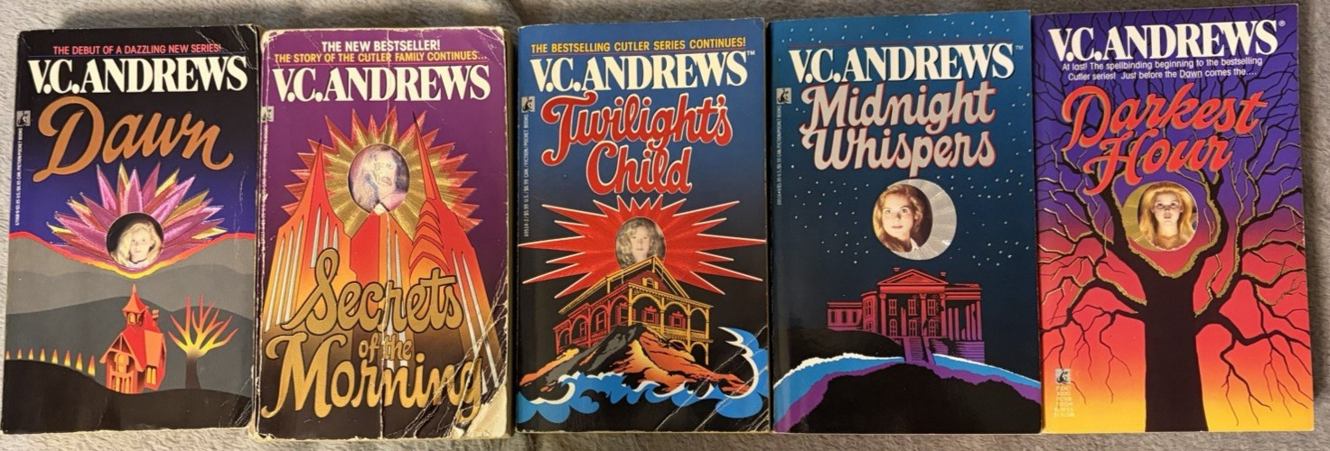 V.C. Andrews Complete Cutler Series – 5 Book Lot Of Paperbacks – READ INFO