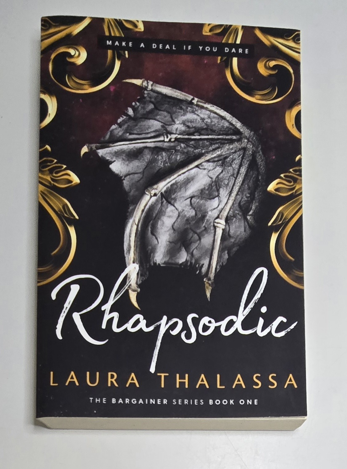 2016 Rhapsodic By: Laura Thalassa The Bargainers Series Book 1 – Paperback Book