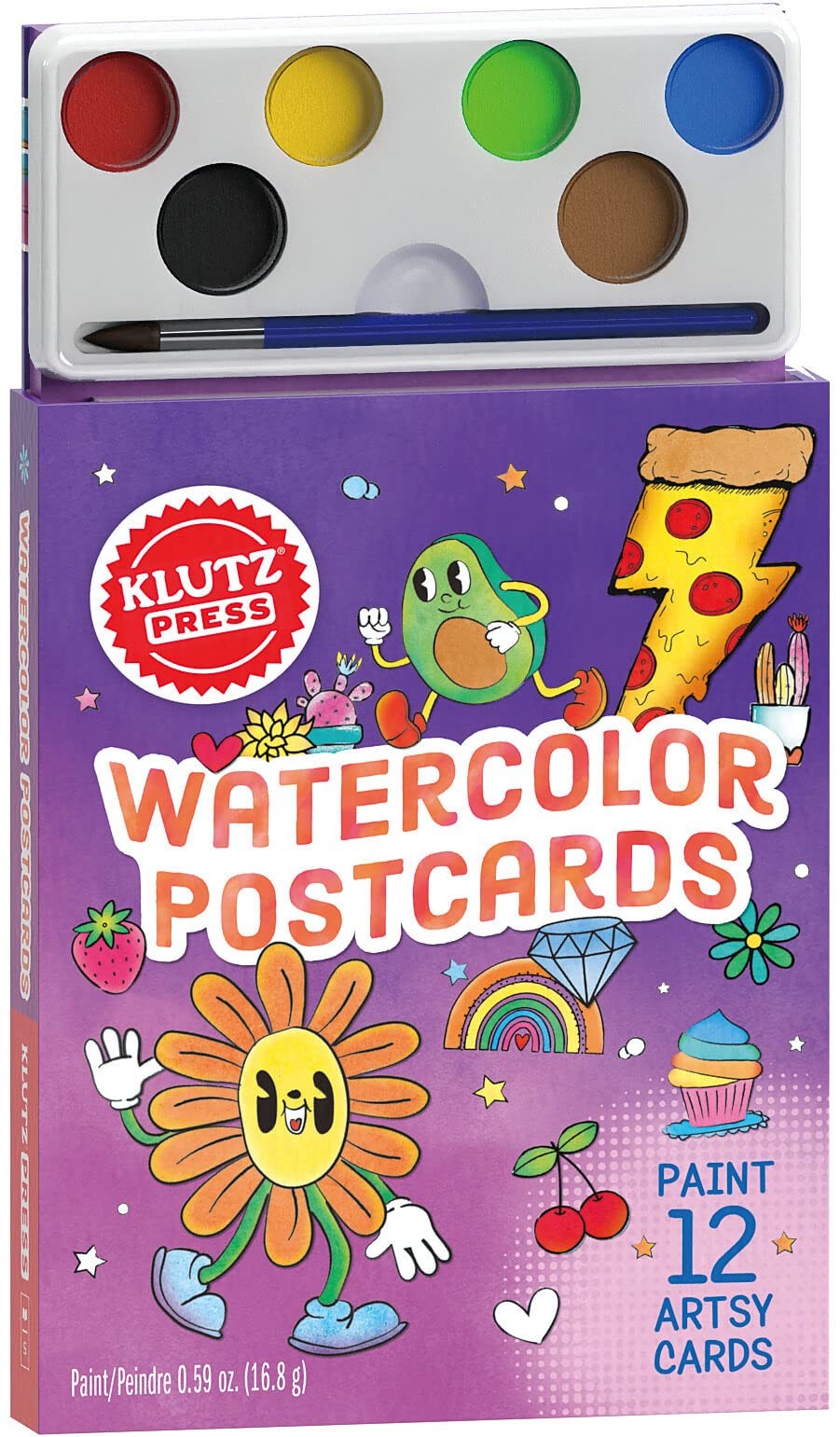 Watercolor Postcards – hardcover Editors of Klutz