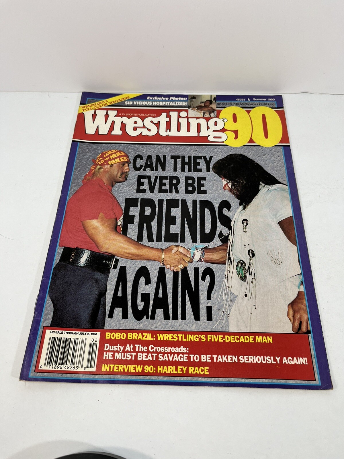 WRESTLING 90 MAGAZINE Summer 1990 Hulk Hogan Ultimate Warrior Dusty Rhodes WWF
