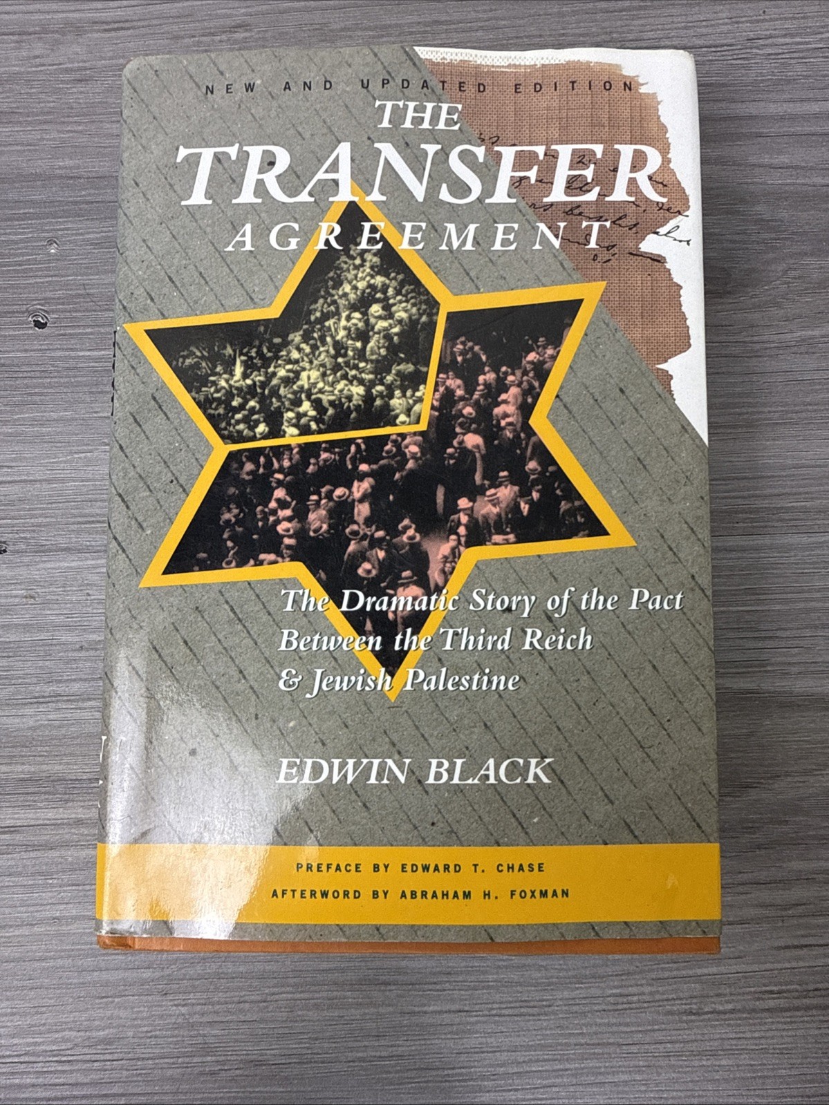 TRANSFER AGREEMENT THE DRAMATIC STORY OF By Edwin Black – Hardcover *Excellent*