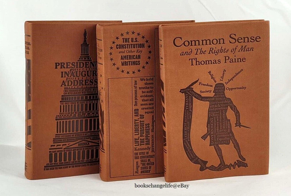 COMMON SENSE CONSTITUTION FEDERALIST PAPERS PRESIDENTIAL ADDRESSES *3 Books Set*
