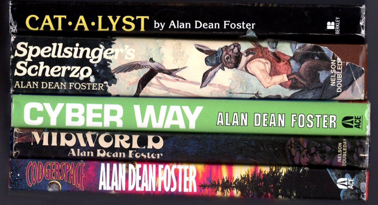 Lot of 5 Alan Dean Foster Hardcover Books with Dust Jackets 7 Novels