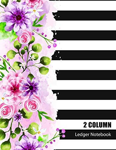 2 Column Ledger Book: Accounting and Bookkeeping Work Journal Notebook