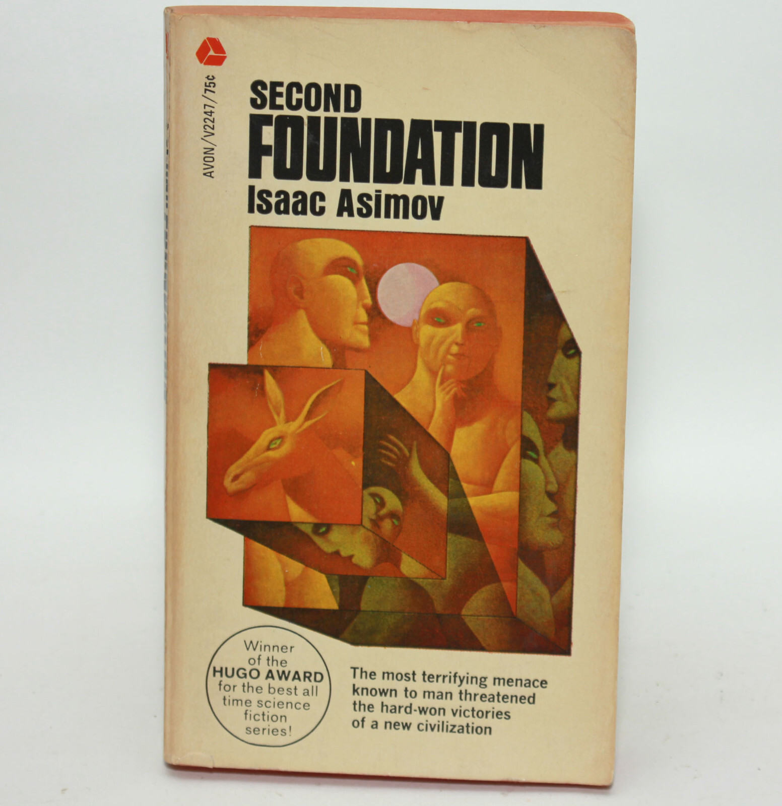 Isaac Asimov SECOND FOUNDATION Avon 1969 6th Printing Vintage SF PB Hugo Winner