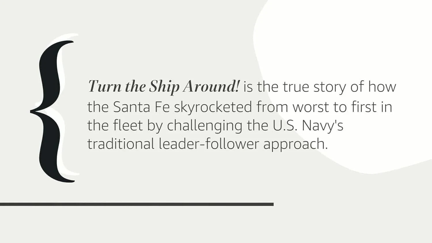 Turn The Ship Around! [Paperback] Marquet, L. David and Covey, Stephen R