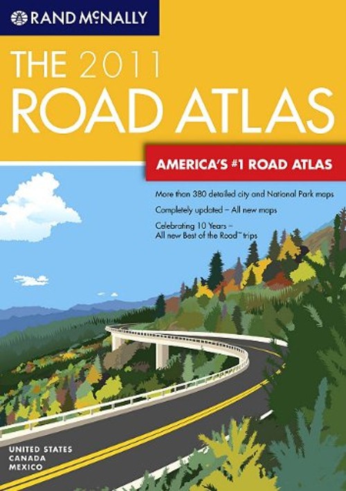 Road Atlas Folded Rand McNally Staff
