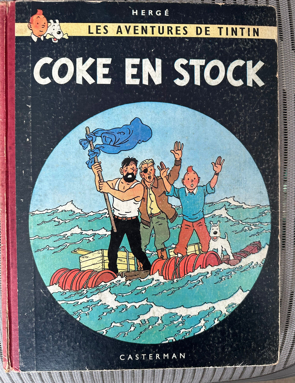 Hergé Tintin Coke en Stock 1st French Edition Danel “REDOUTABLE” Rare