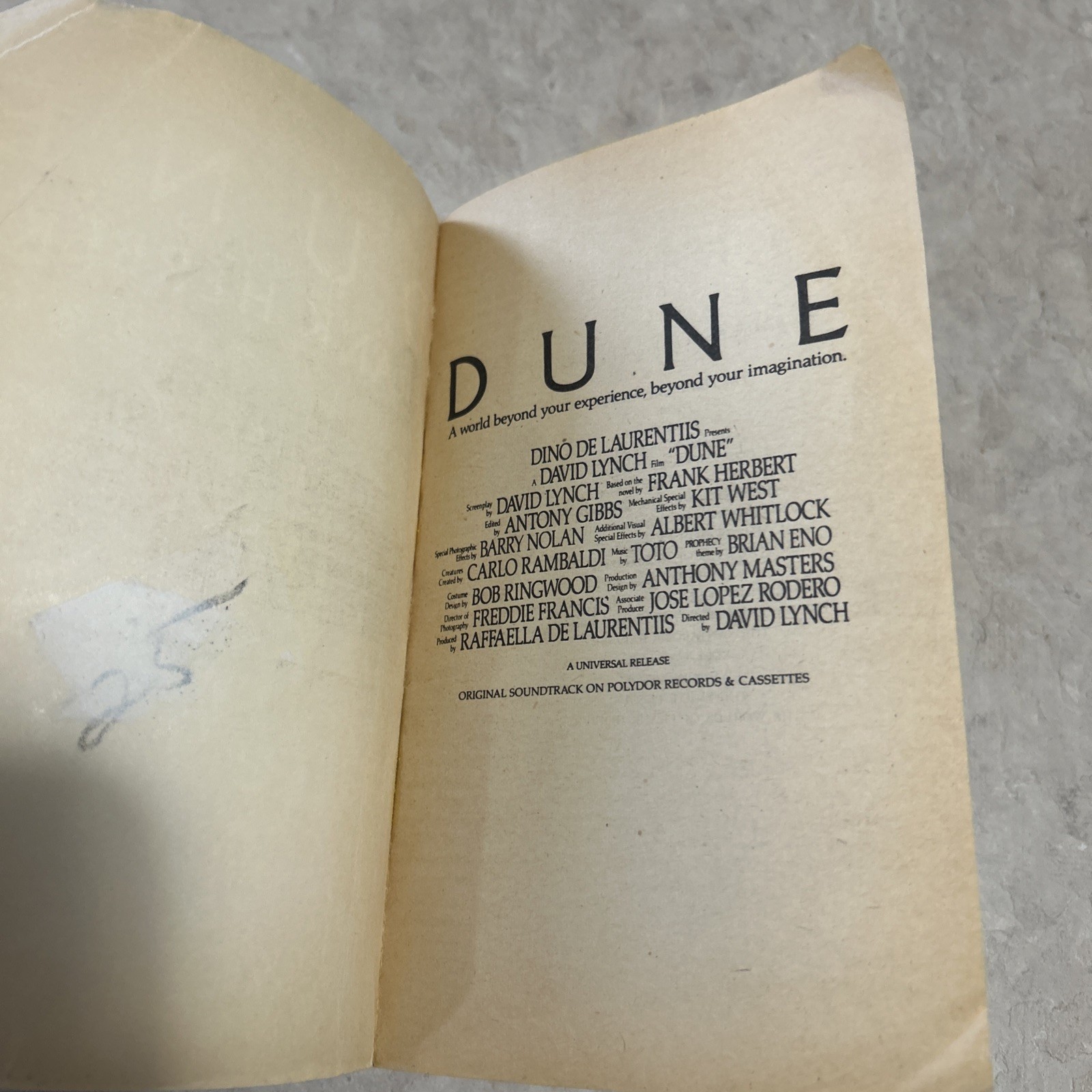 Frank Herbert – Dune – Berkley 35th Printing 1984 Movie Tie-In