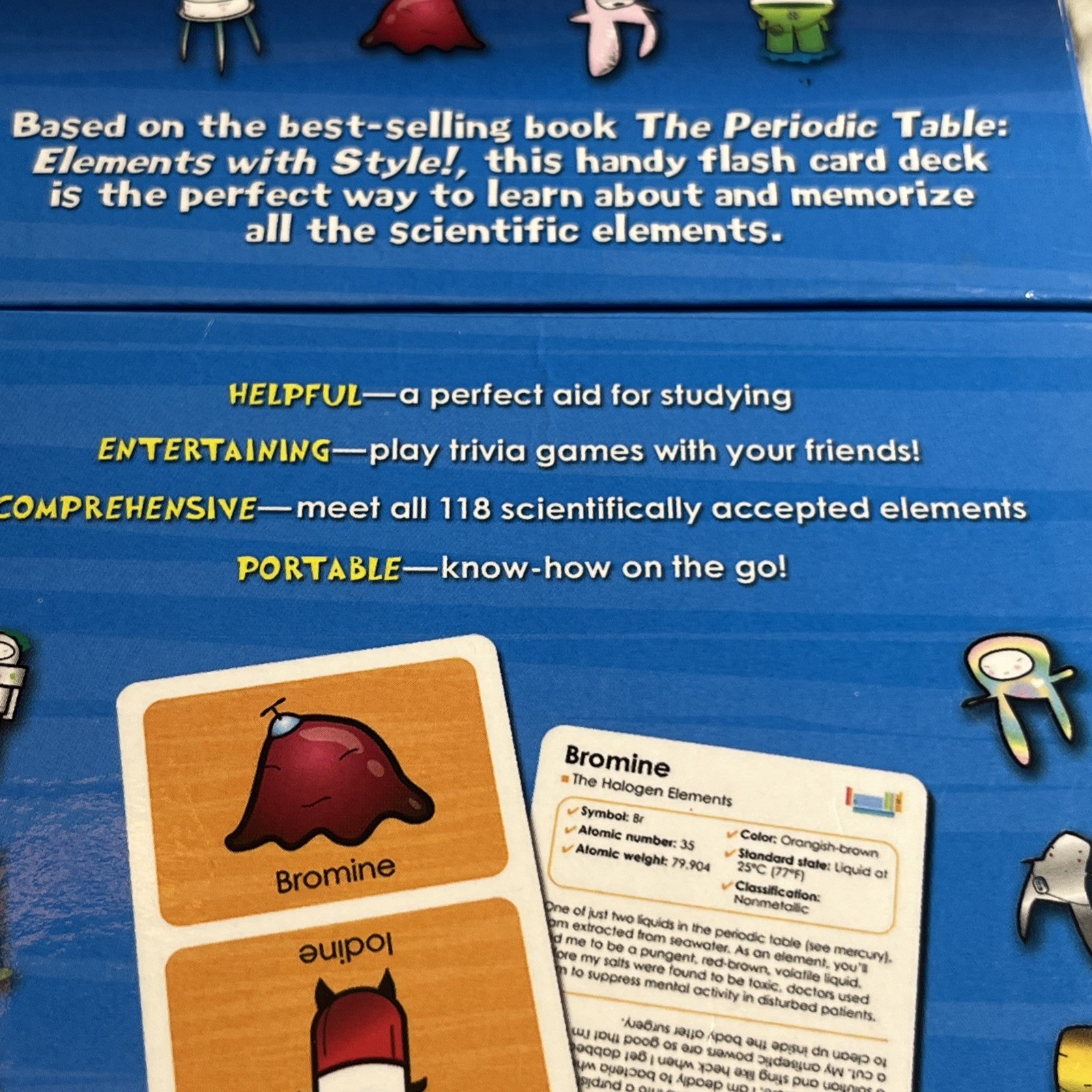The Periodic Table Basher Science Elements with Style 118 Elements Flash Cards