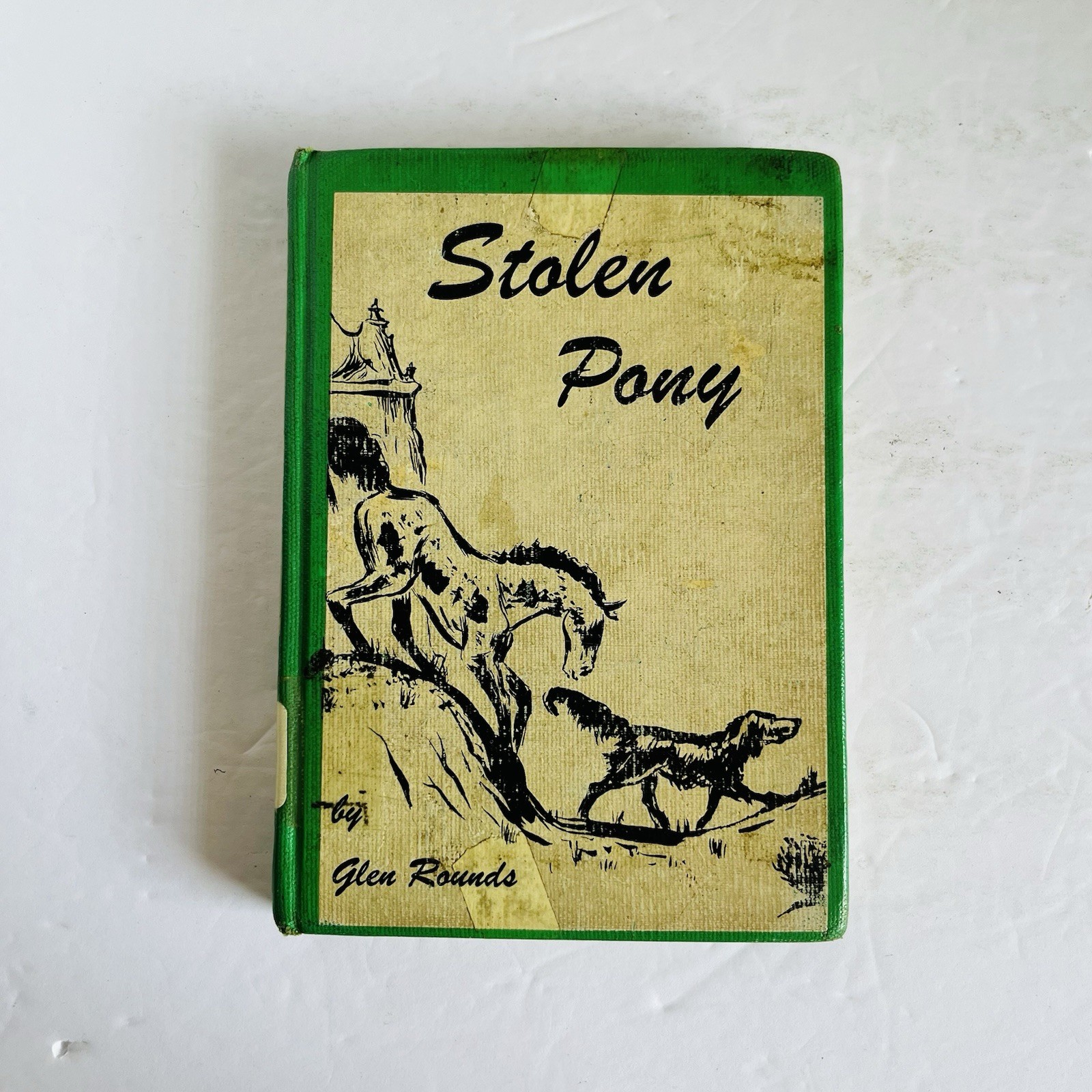1948 Stolen Pony by Glen Rounds Vintage Western Cowboy Horse Book Holiday House