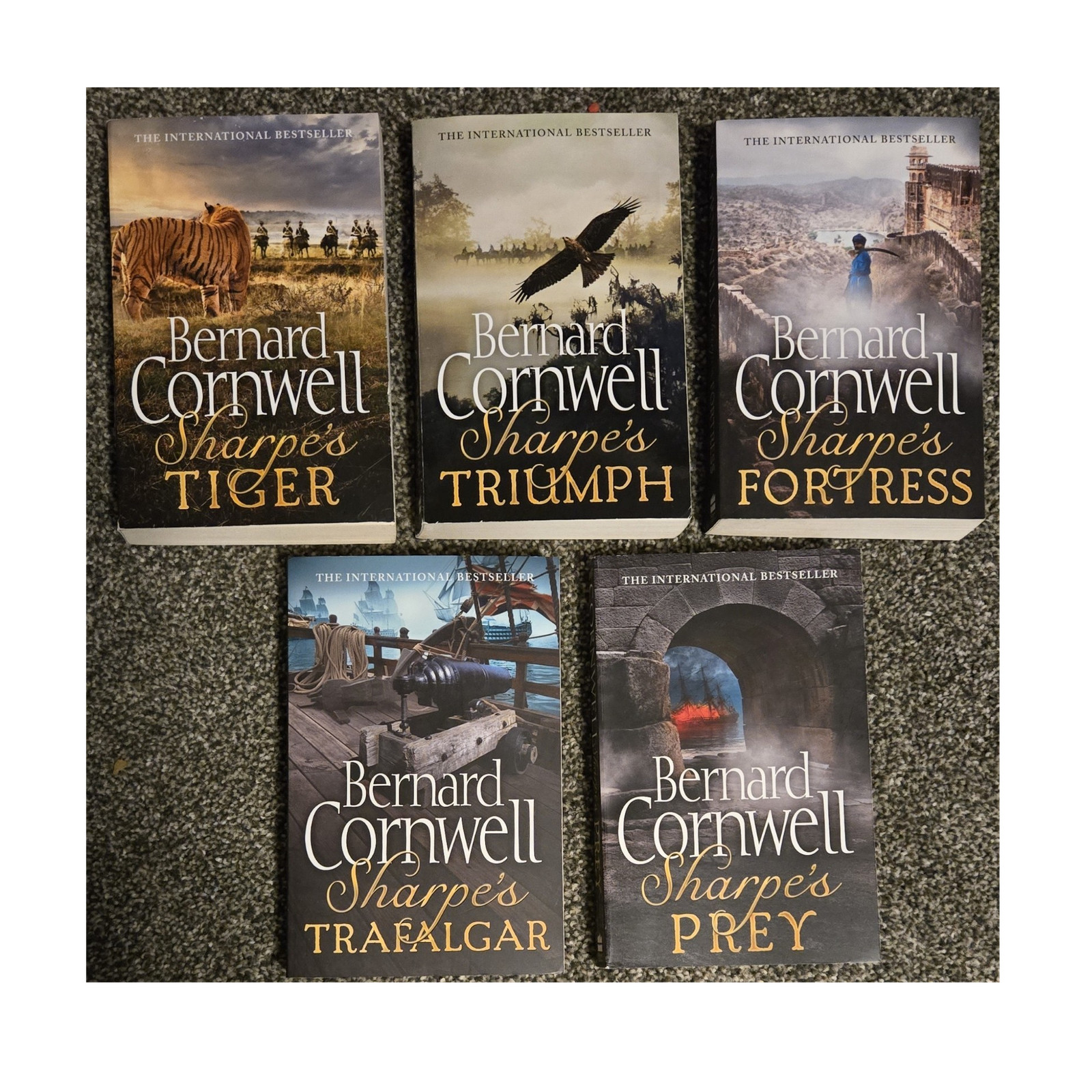 Bernard Cornwell Sharpe Series: Tiger, Triumph, Fortress, Trafalgar, Prey TPB