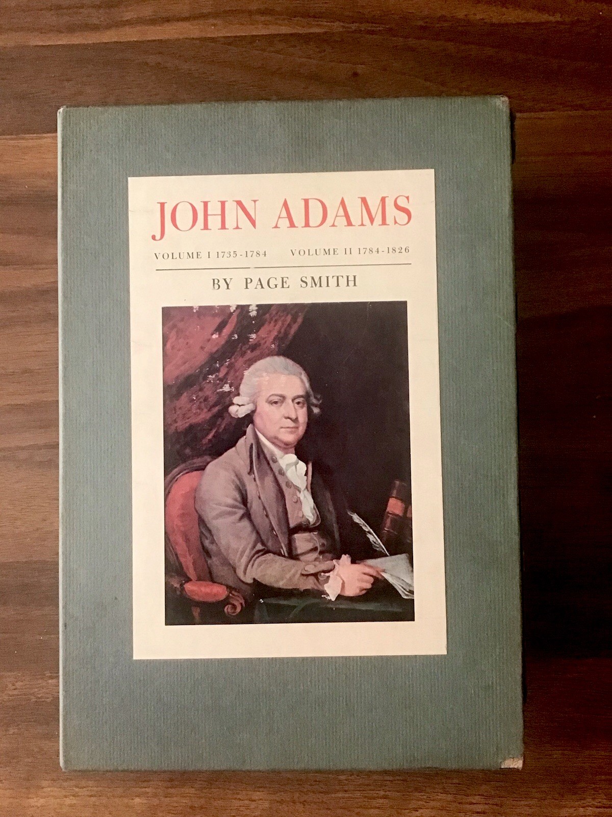 John Adams By Page Smith Vols. 1 & 2 Hardcover w/Slipcase 1962 1st Edition