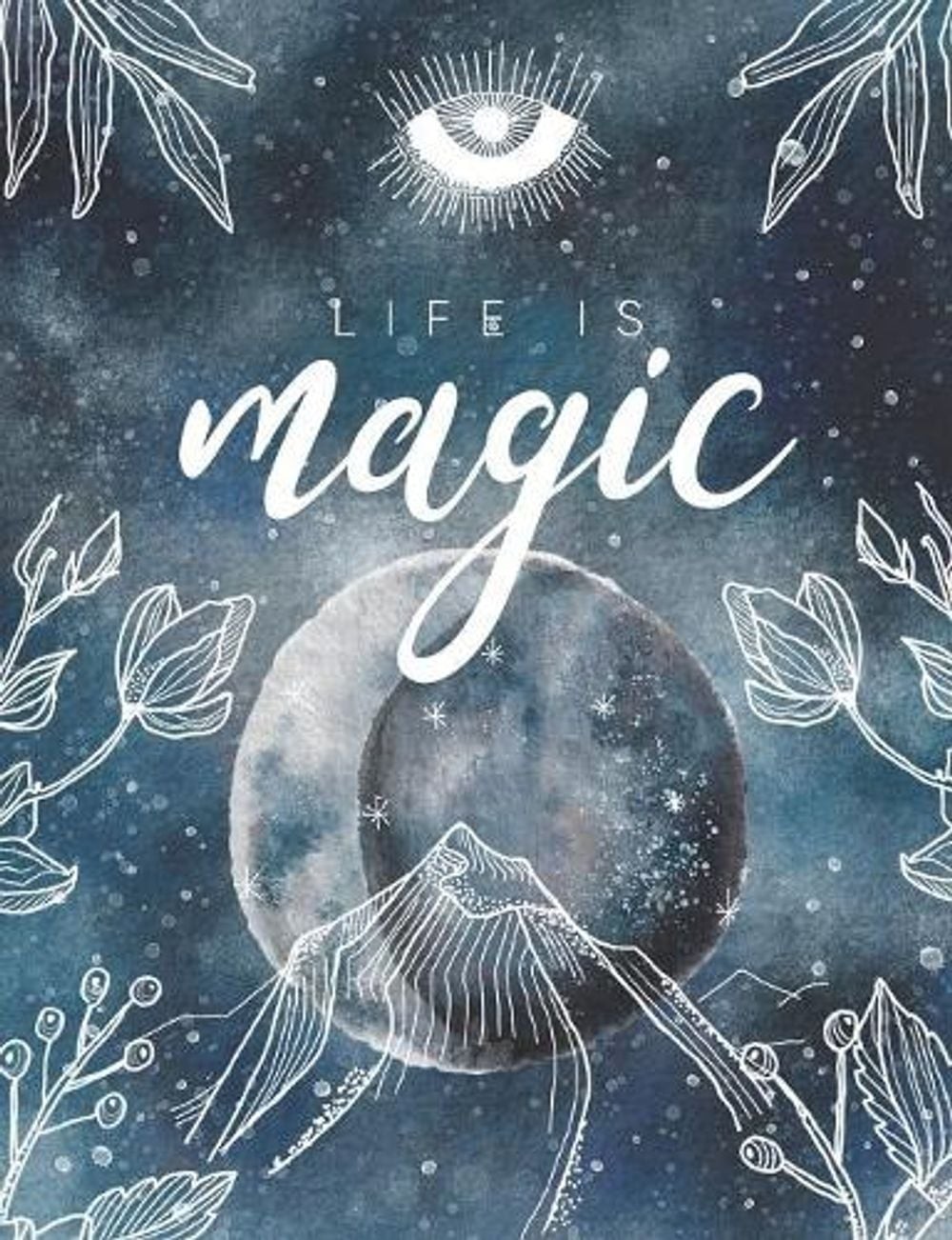 Life is Magic: Write your own spells, Grimoire spell paper 7.44×9.69 200 pages b