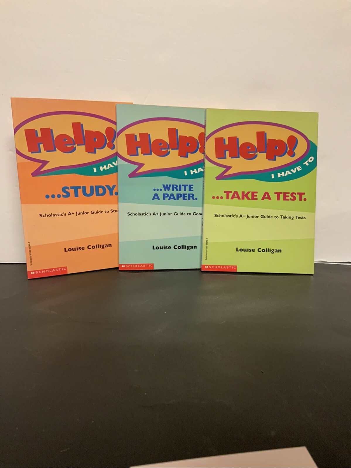 Help! 3 Book Lot (Louise Colligan ) STUDY *TAKE A TEST*WRITE A PAPER* A+ Guides