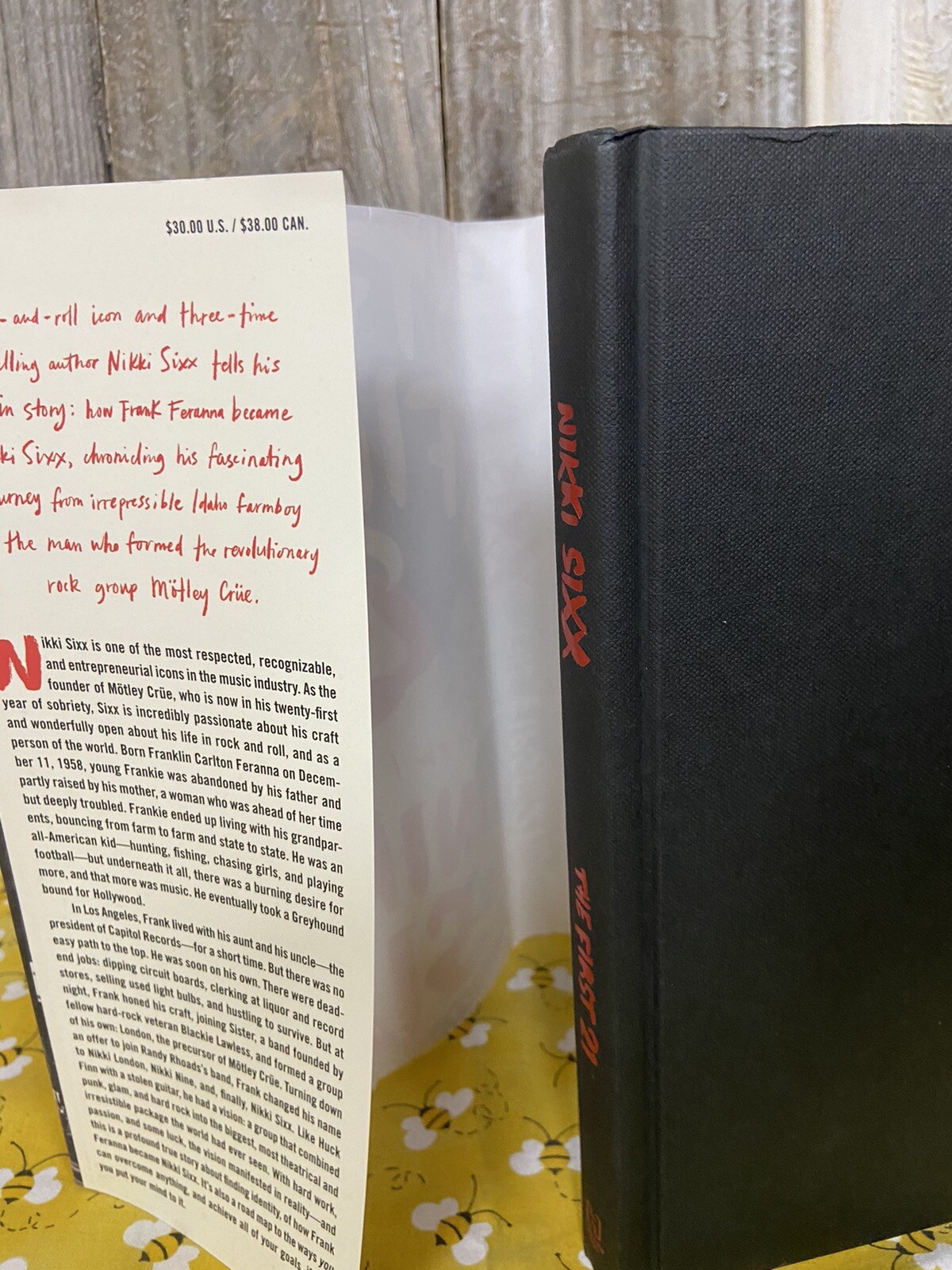 NIKKI SIXX – The First 21 How I Became Nikki Sixx – 2021 Hardcover Book~NEW