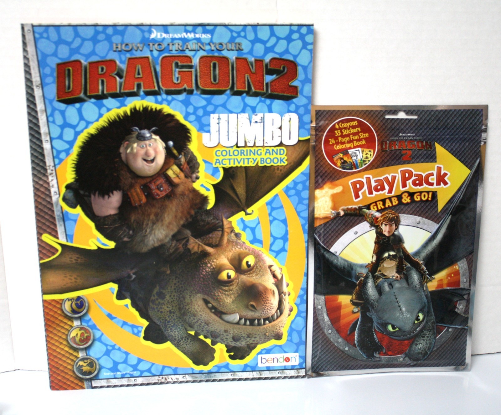 How to Train Your DRAGON 2 Jumbo Coloring & Activity Book New 2014 + Grab & Go