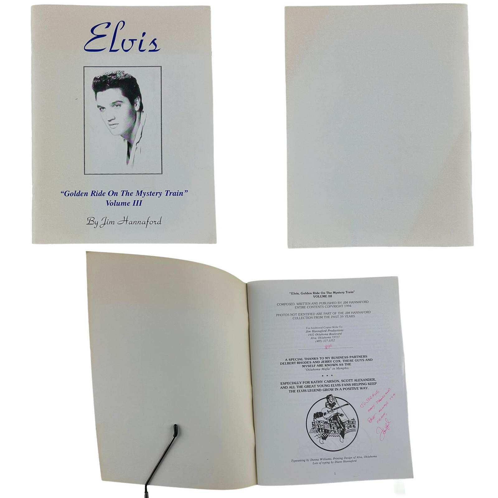 Elvis: Golden Ride On The Mystery Train, Volume III(1994, First Edition, Signed)