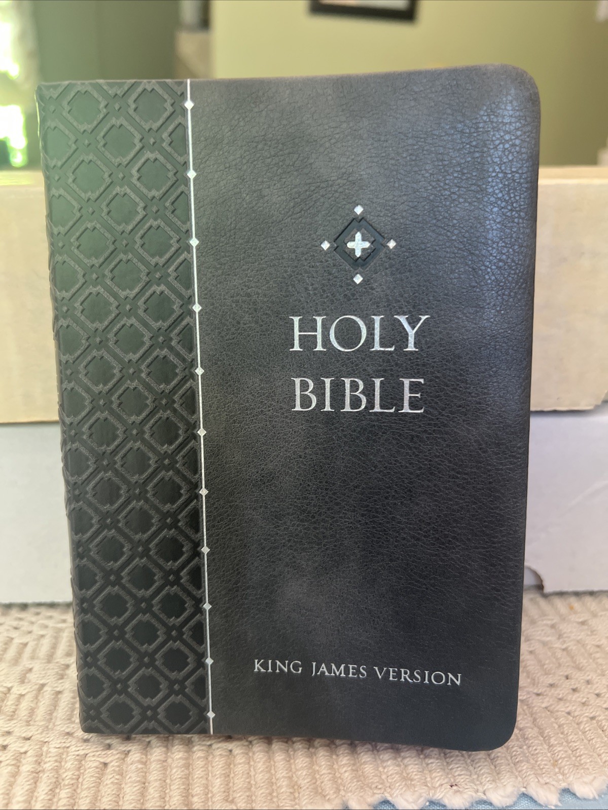 KJV Holy Bible Compact Granite 2022, Imitation Leather Tabbed Compact