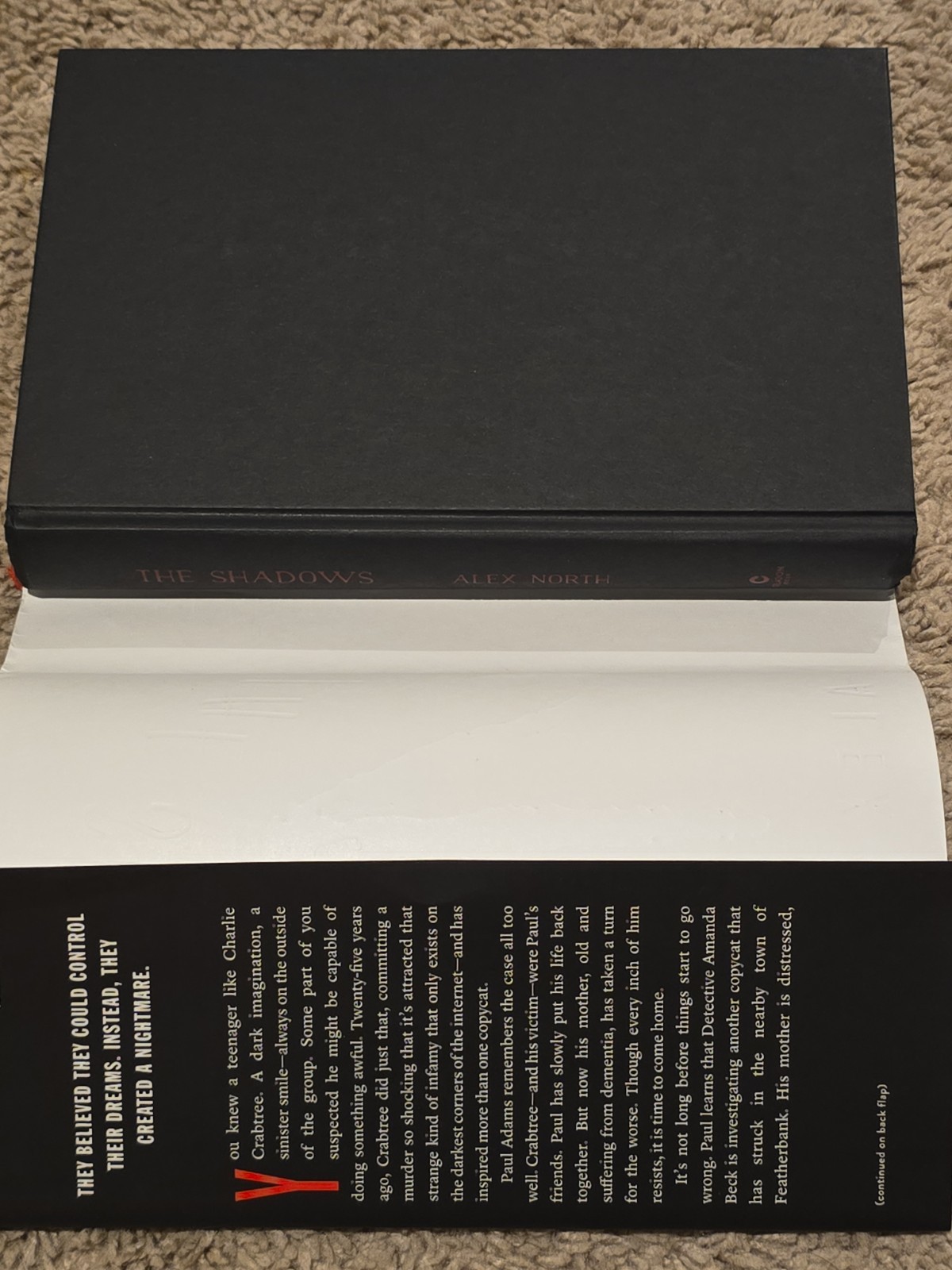 The Shadows Alex North 2020 First Edition First Printing HC DJ Horror Thriller