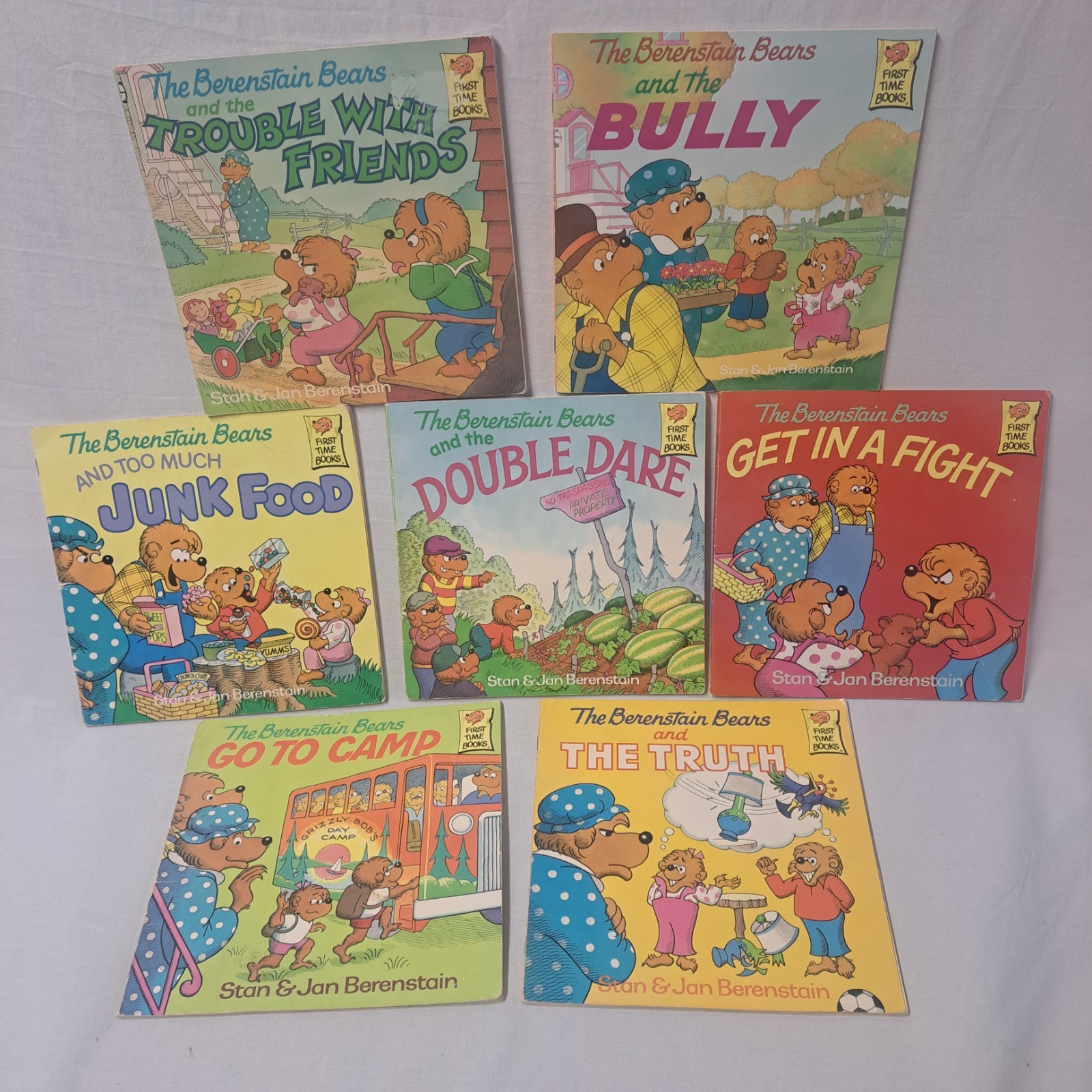 Lot Of 7 Berenstain Bears First Time Books By Stan & Jan Berenstain