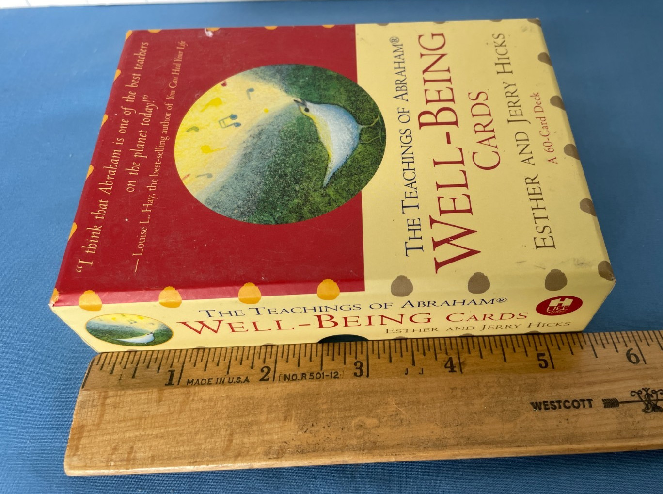 The Teachings of Abraham Well-Being 60 Cards Box Deck Esther & Jerry Hicks EUC