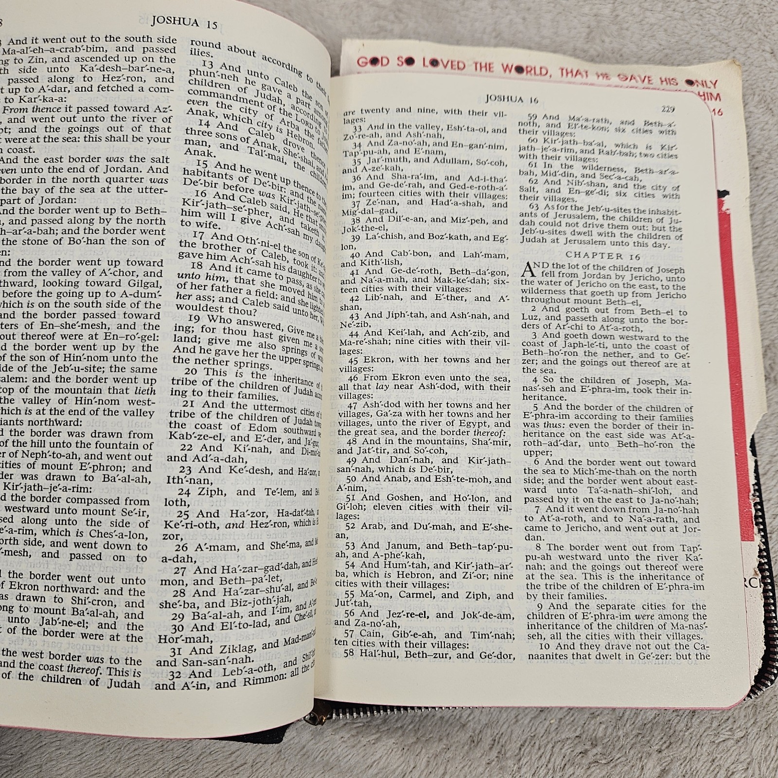 Holy Bible Red Letter KJV 1958 Old & New Testament National Bible Press