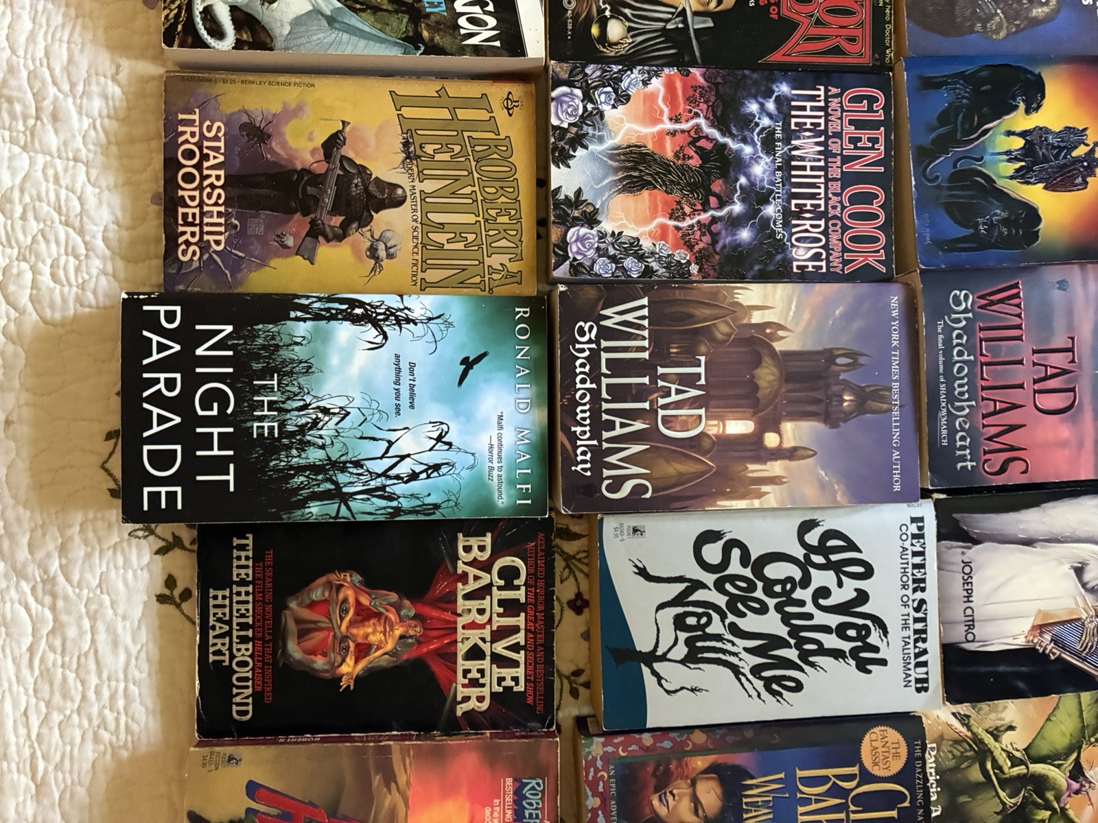 Book lot of 34 horror, fantasy and more , vintage some first edition and rare!
