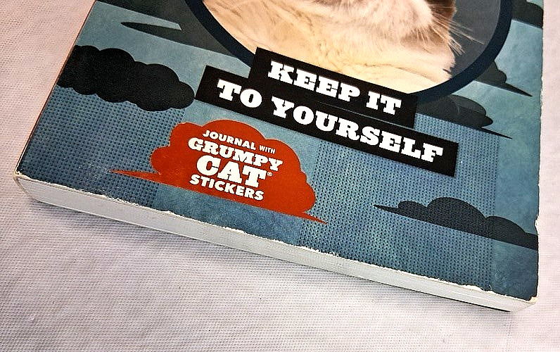 Grumpy Cat Journal w/Stickers 192 Pages Pre Owned Unused