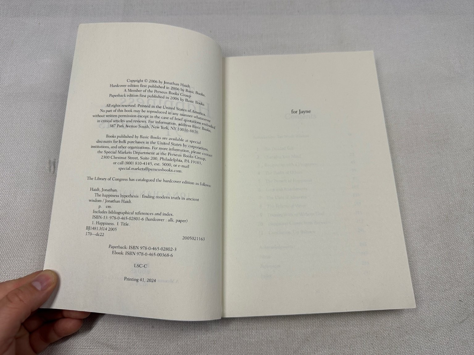 Happiness Hypothesis Jonathan Haidt 2006 Philosophy Psychology Basic Books