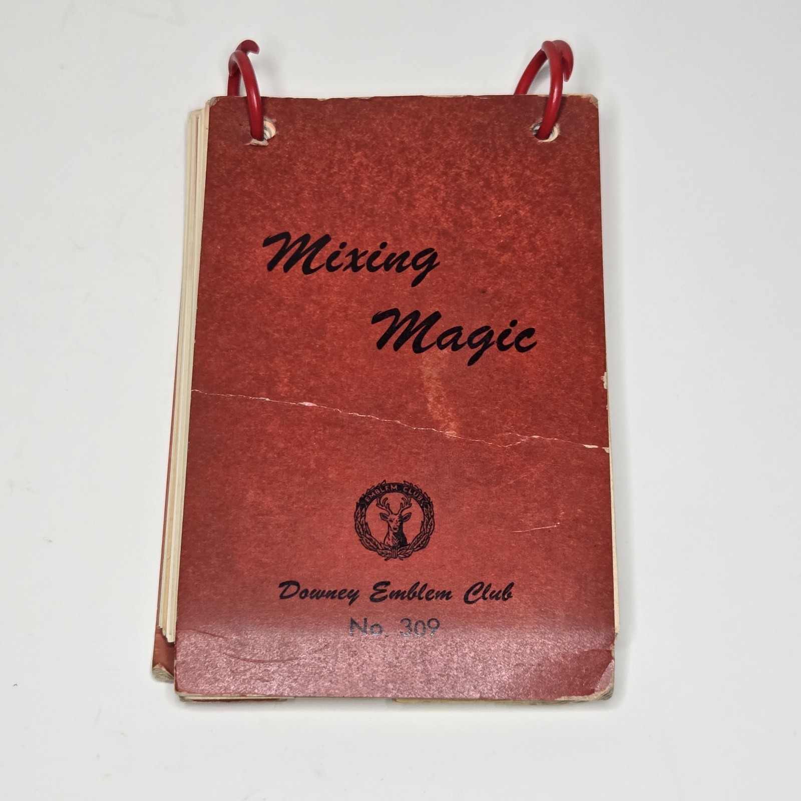 Mixing Magic Recipe Booklet – Downey Emblem Club No. 309 – Vintage – Ring Bound