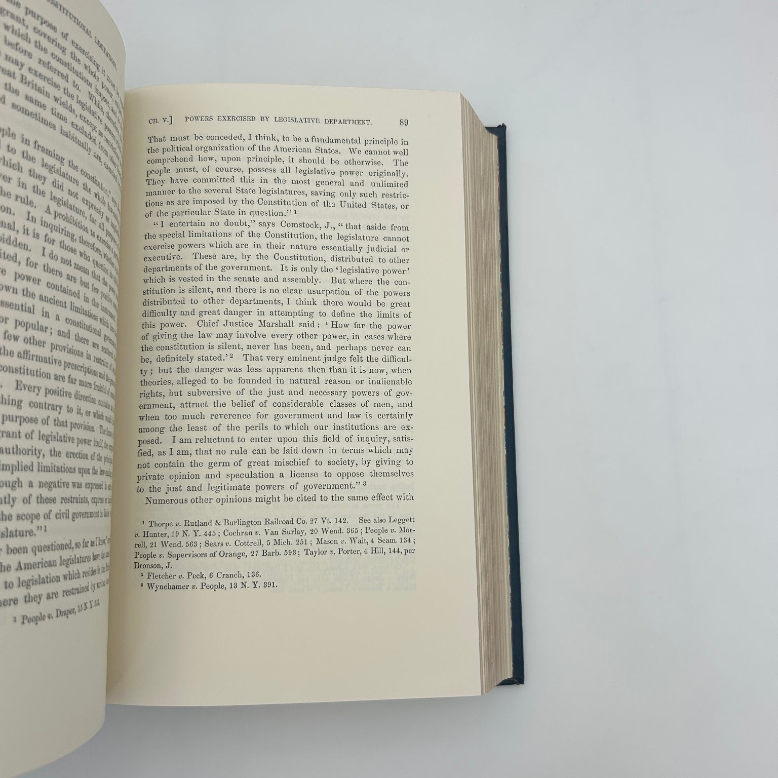 Constitutional Limitations Cooley 1987 Legal Classics Library Special Edition