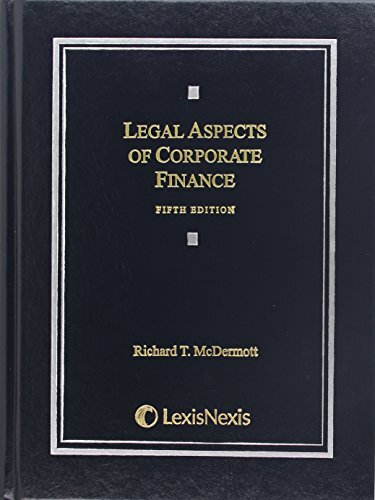 Legal Aspects of Corporate Finance [Hardcover] McDermott, Richard
