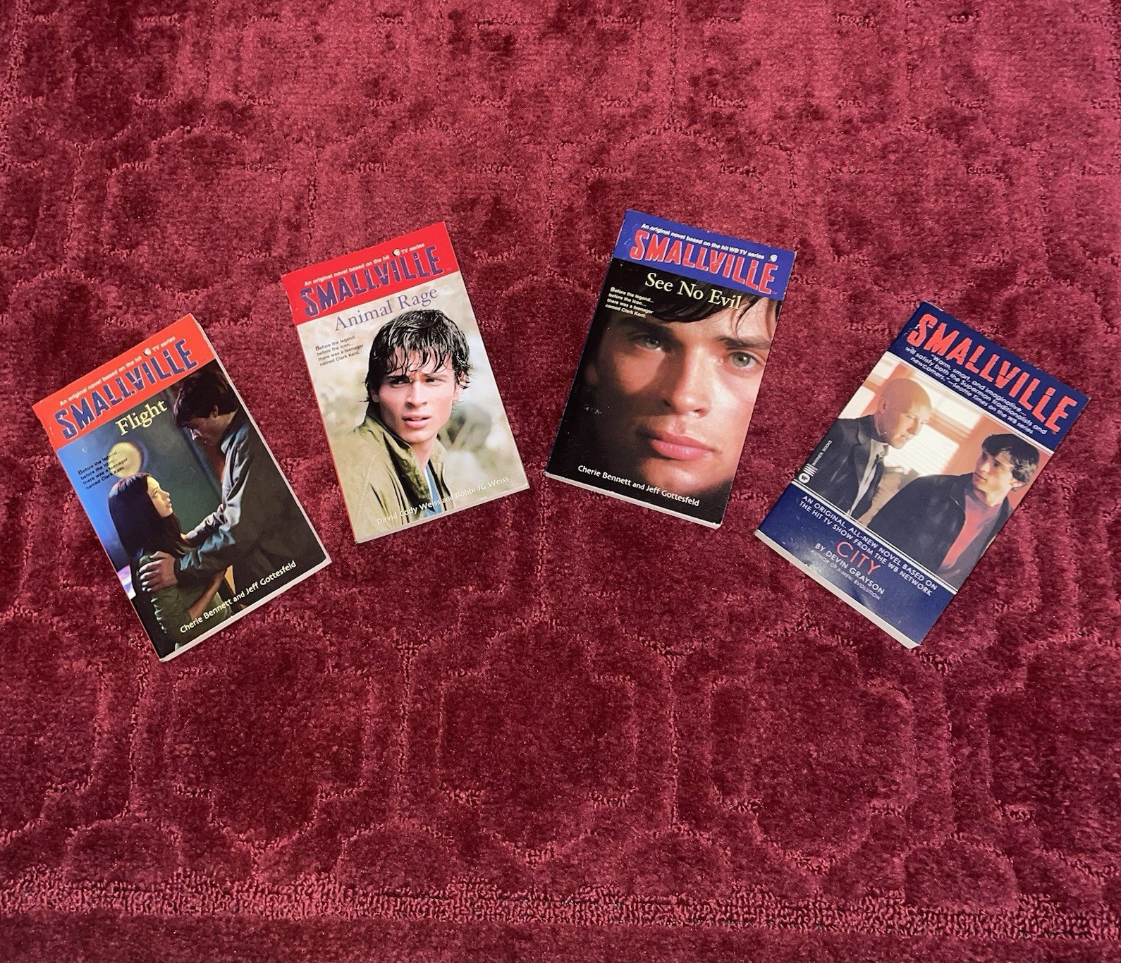 Smallville: City, See No Evil, Animal Rage & Flight Paperback Novel Lot