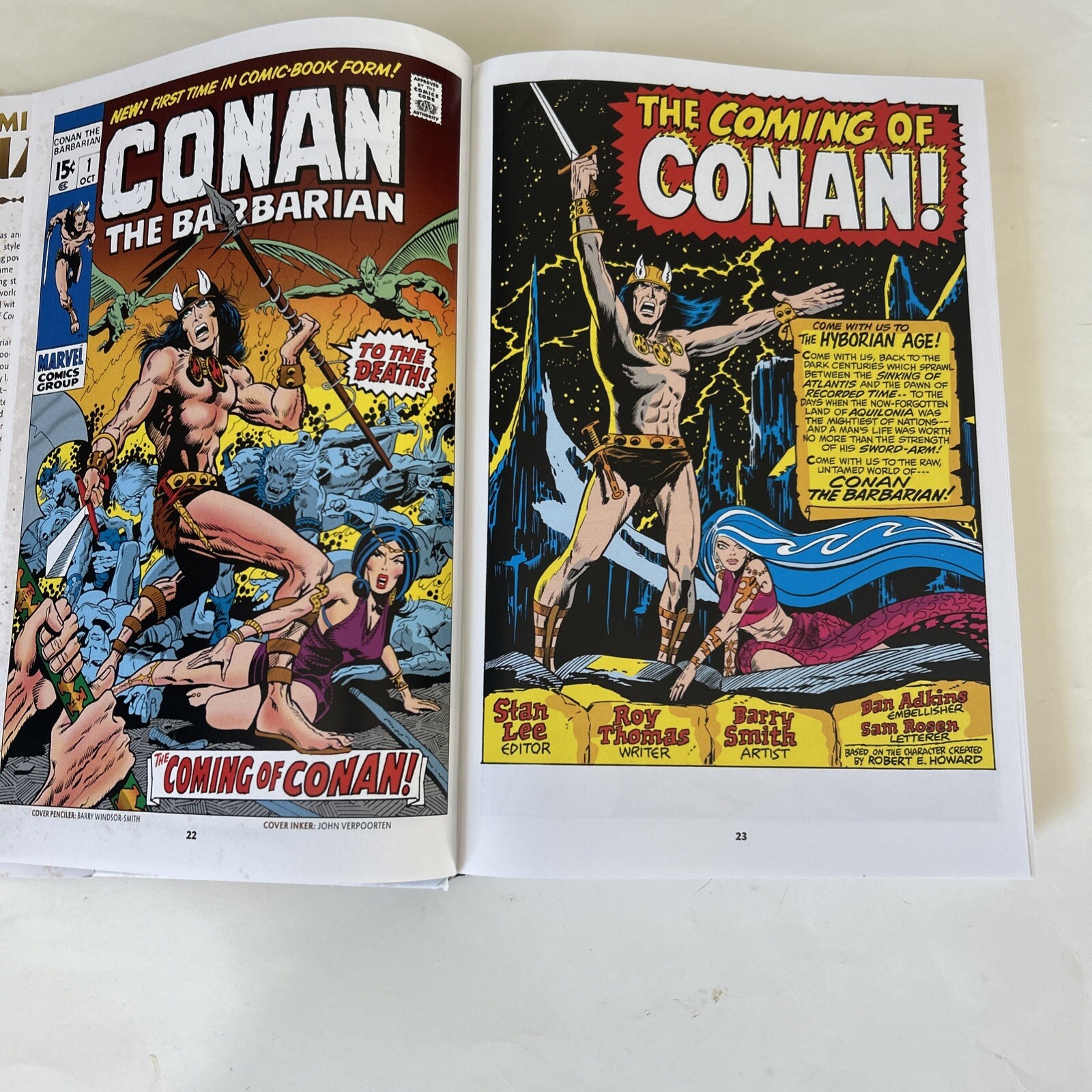 Marvel Comics Omnibus Conan the Barbarian #1-HC book-dust jacket-Roy Thomas