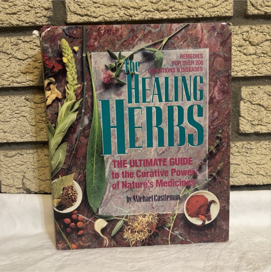 The Healing Herbs Michael Castleman Hardcover Rodale 1991 Illustrated DJ