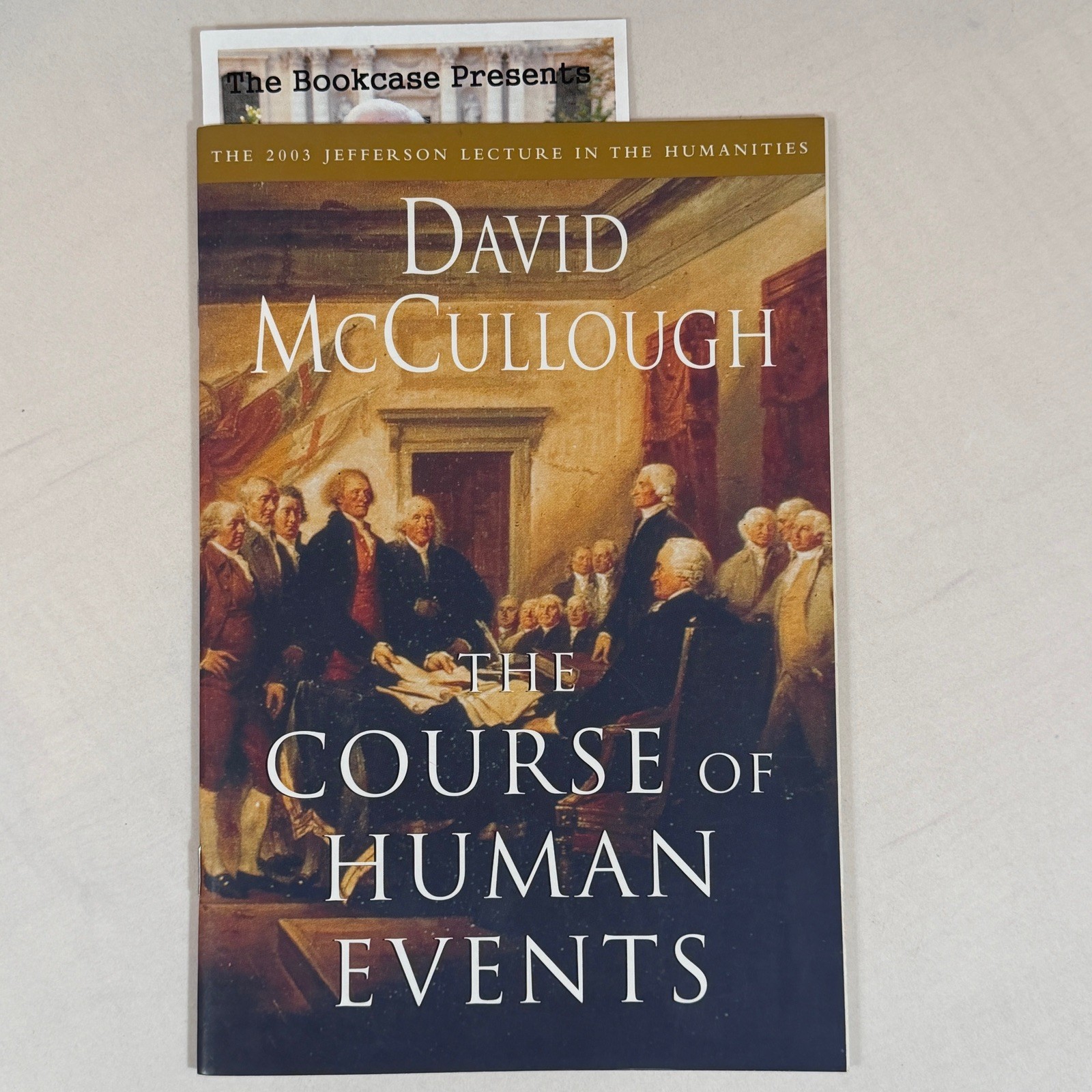 THE COURSE OF HUMAN EVENTS by David McCullough *Excellent Condition*