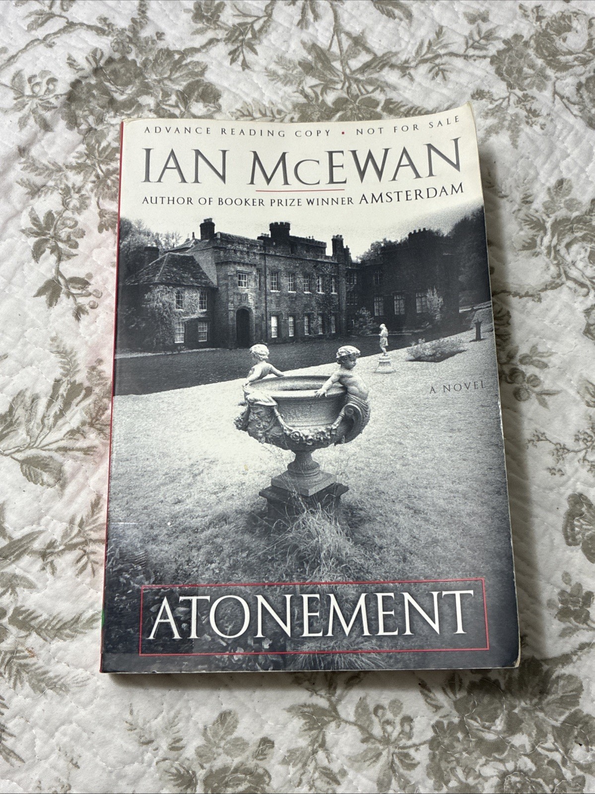 Atonement A Novel By Ian McEwan Advance Reading Copy Paperback Edition