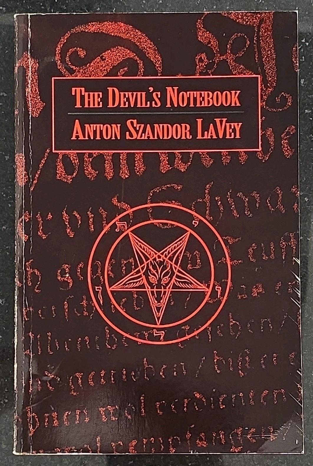Anton Szandor LaVey – The Devil’s Notebook – Feral House – 1992 Paperback