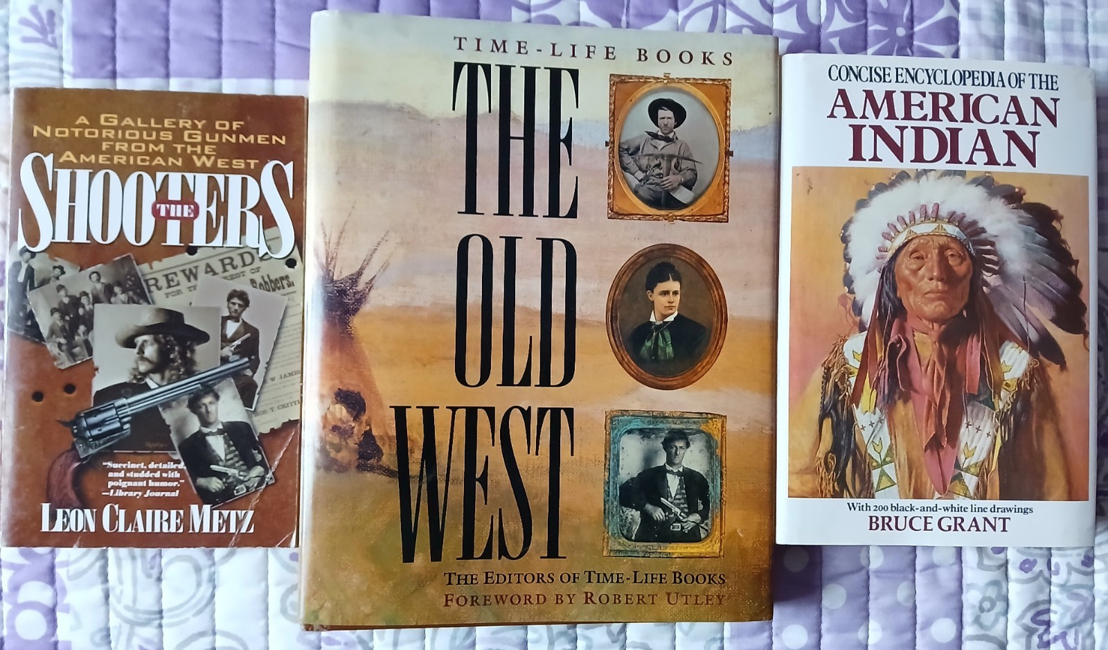 Lot of 3 Books About the Old West Indians and Shooters
