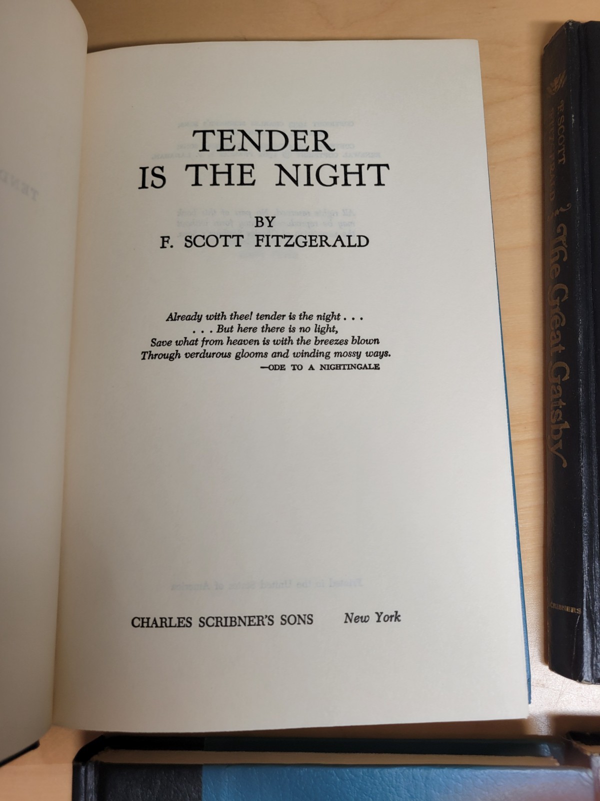 F. Scott Fitzgerald Lot 4 Volumes Collected Works Hardcover NICE!