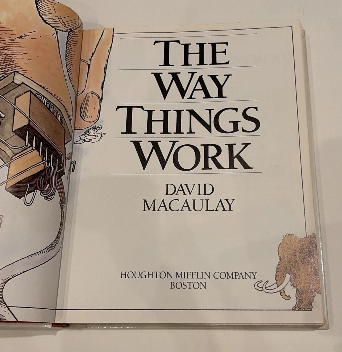 Signed David Macaulay The Way Things Work 1988 Hardcover Dust Jacket Houghton