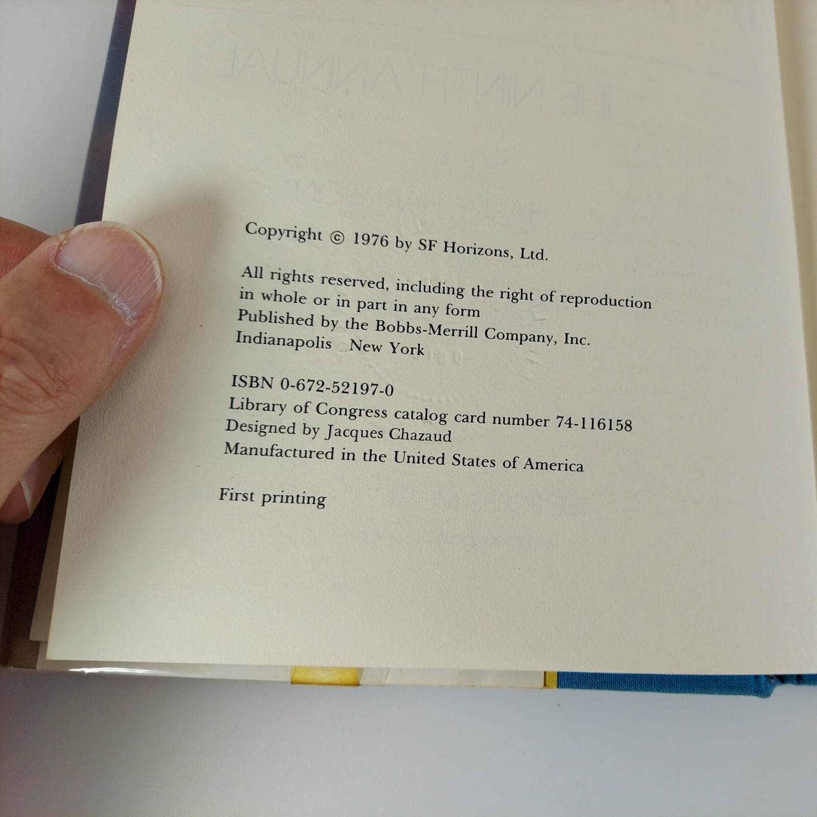 The 9th Annual Best SF : 75 Edited by Harry Harrison and Brian Aldiss HCDJ