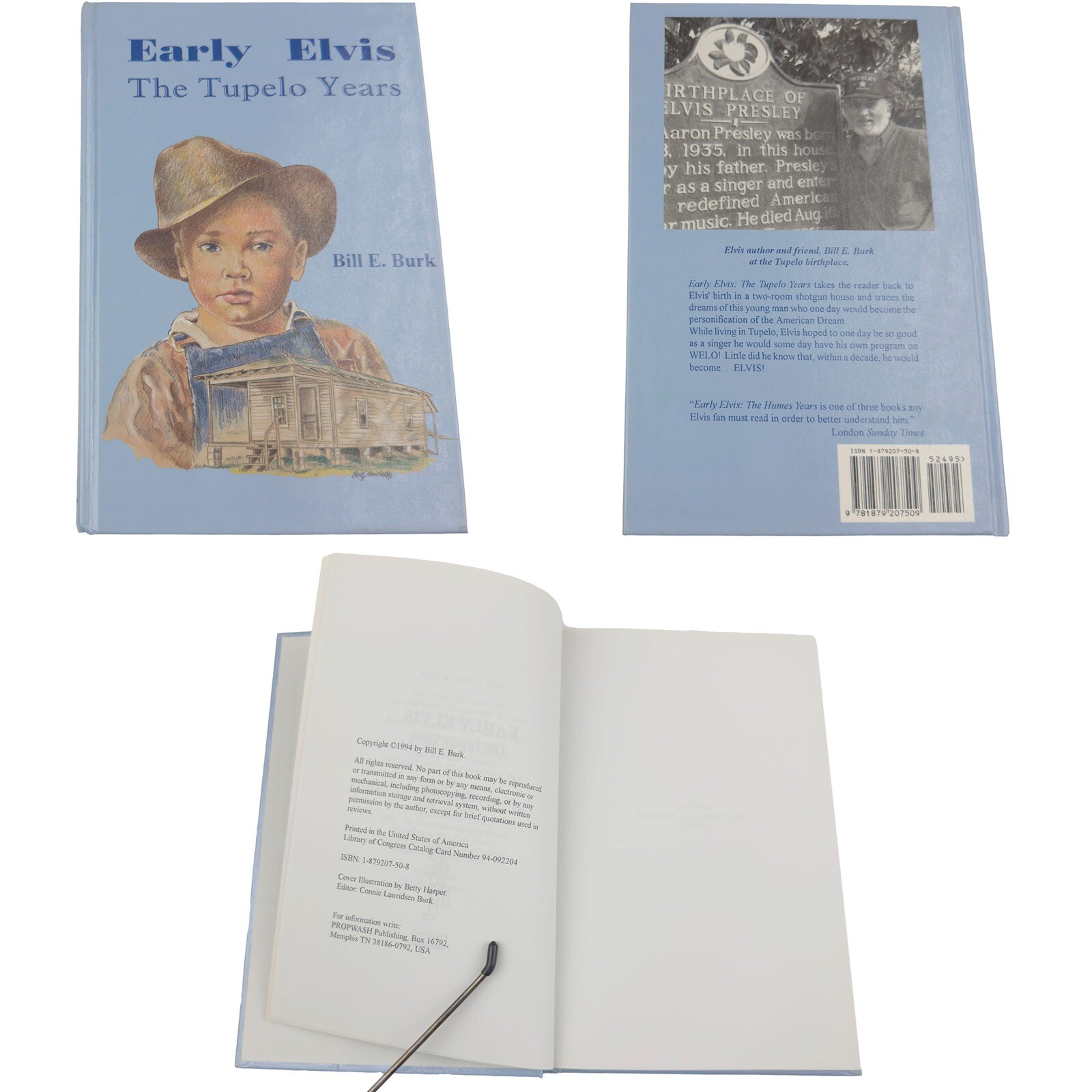 Early Elvis Tupelo Years Bill E. Burk 1994 Signed Ltd Edition HC Music Bio
