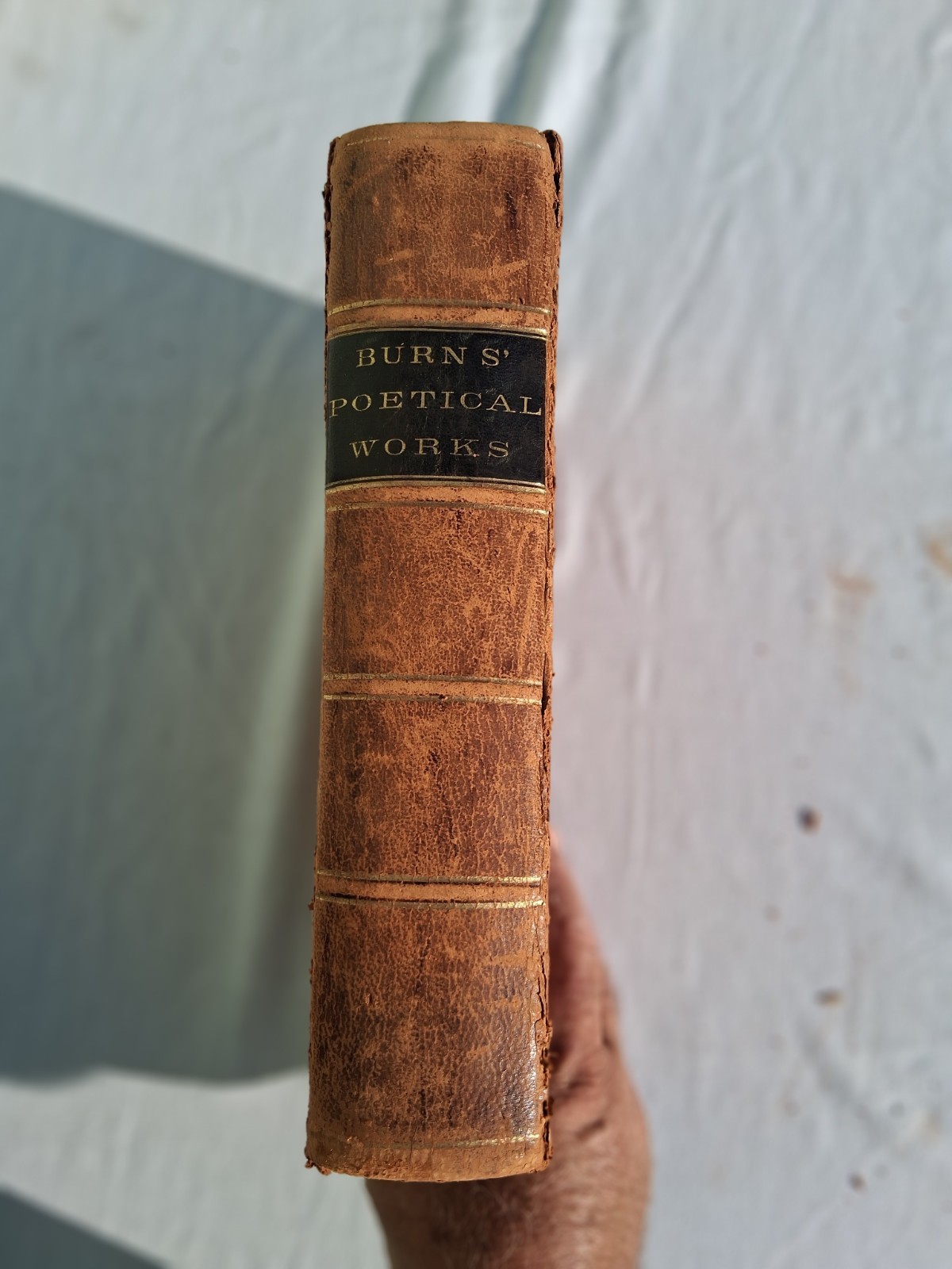 Poetical Works of Robert Burns Leather cover 1800s