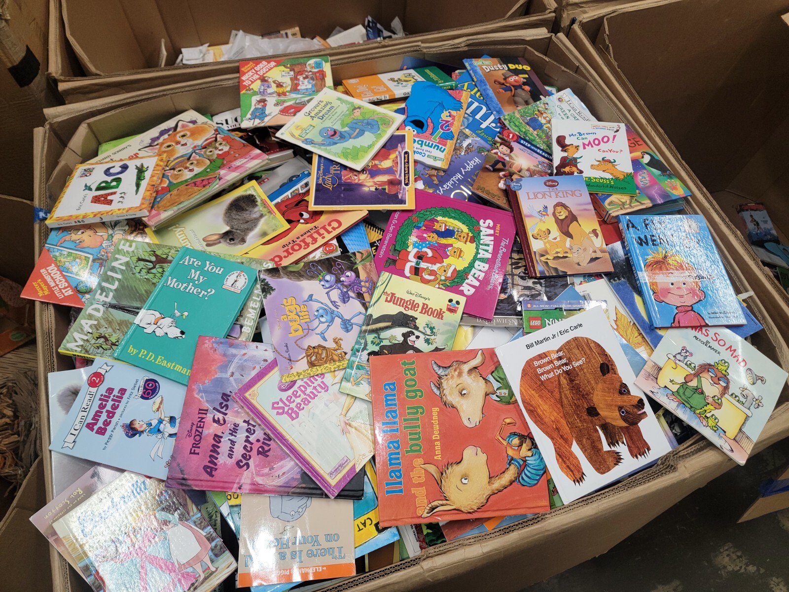 Lot of 50 Kids Children Books RANDOM Disney Scholastic Learn to Read Mixed Set